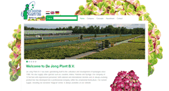 Desktop Screenshot of dejongplant.nl